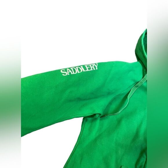Dover Saddlery Green Hoodie Jacket, Size Medium - Picture 2 of 2
